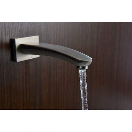 Anzzi Tempo 1-Handle 1-Spray Tub and Shower Faucet in Brushed Nickel L-AZ026BN